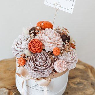 Pumpkin Bloom Candle Bouquet