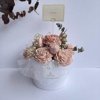 Elegant Bloom Candle Bouquet