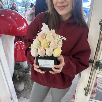 Lale mum buketi kutusu