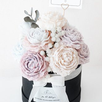 Lilac Bloom Candle Bouquet