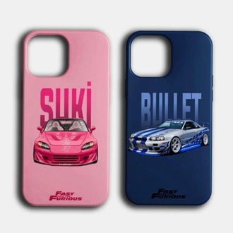 iPhone Kılıf Fast & Furious Nissan GT-R & Honda S2000 - Özel Çift ve Partner Tasarım Ser