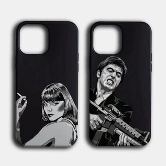 iPhone Kılıf Scarface Tony & Elvira - Özel Çift ve Partner Tasarım Serisi
