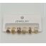 Deluxe 6lı Gold Küpe / 2497