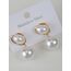 Çelik İnci Sallantılı Gold Küpe / 193G