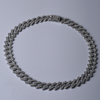 Çentikli cuban chain kolye