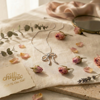 Ribbon Silver Kolye