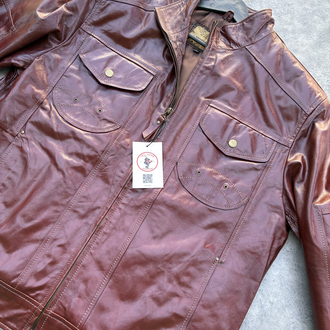 Tyler Durden Bordo Vintage Deri Ceket L