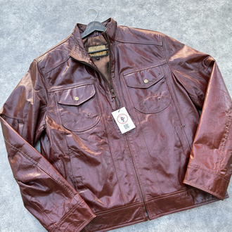Tyler Durden Bordo Vintage Deri Ceket L