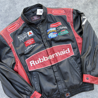 Jh Design Nascar Vintage Deri Ceket Xxl