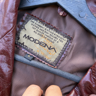 Tyler Durden Bordo Vintage Deri Ceket L