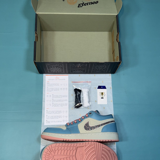 Jordan Low Mavi Pembe