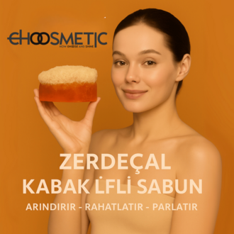 Zerdeçal Kabak Lifli Sabun 120gr Curcuma Longa Cilt Yenileyici ve Arındırıcı