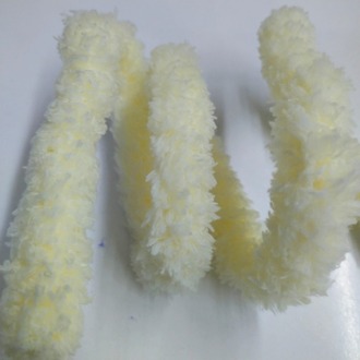 Krem 20 mm peluş bükme çubuk, el işi polar sopa,  renkli şerit ,Bar şerit, sopa DIY-014