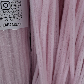 A057 KOD Açık Pembe Şönil 1 paket 100 adet