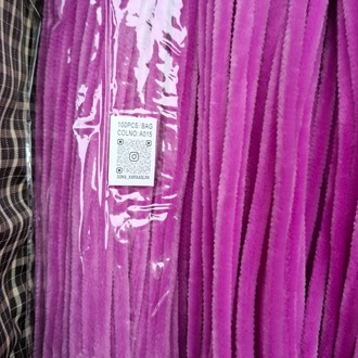  KOD A015 LİLA  ŞÖNİL PAKET 100 adet 