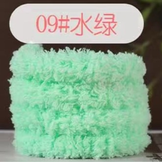 Su Yeşili 20 mm peluş bükme çubuk, el işi polar sopa,  renkli şerit ,Bar şerit, sopa DIY-09