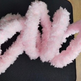 Toz Pembe 20 mm peluş bükme çubuk, el işi polar sopa,  renkli şerit ,Bar şerit, sopa DIY