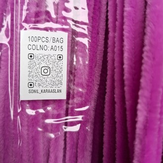  KOD A015 LİLA  ŞÖNİL PAKET 100 adet 