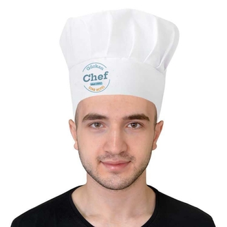 Beyaz Aşçı Şapkası