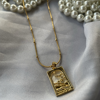 Aylı Tarot kolye