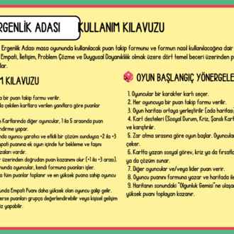 Ergenlik Adası – Sosyal Beceriler Masa Oyunu