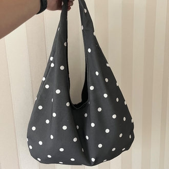Polka Dot Bag Maxi Boy Antrasit