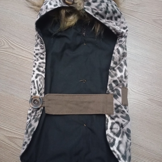 Kürk yakalı Kedi köpek kıyafeti