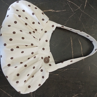 Polka Button Bag