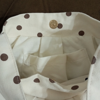 Polka Button Bag