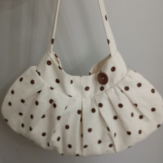 Polka Button Bag