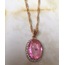 pembe taşlı kolye