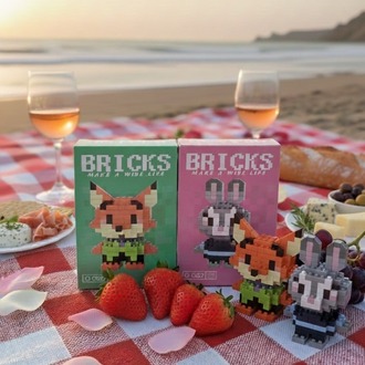Bricks Couple Zootropolis Tilki Nick & Tavşan Judy Blocks
