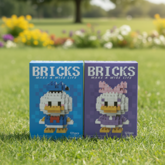 Bricks Couple Ördek Donald Duck & Daisy Duck Blocks