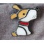 Vitray Minik Köpek Broş-Çanta Süsü