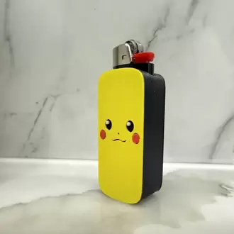 3D Baskı Sarı Karakter Figürlü Çakmak Kılıfı