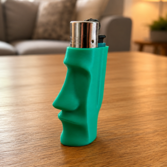 3D Baskı Yüz Tasarımlı Çakmak Kılıfı – Clipper Uyumlu