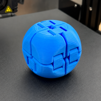 3D Baskı Fidget Puzzle Topu – Stres ve Zeka Oyuncağı