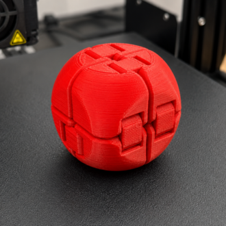 3D Baskı Fidget Puzzle Topu – Stres ve Zeka Oyuncağı