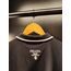 Prada Naylon detaylı, pamuklu streç polo yaka t-shirt 