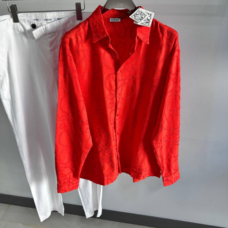 Loeve Ss’26 Premium Oversize Nakışlı Gömlek