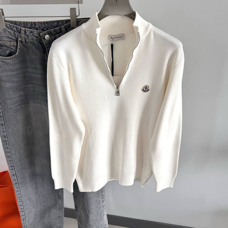 Mncler Premium Yarım Fermuar Örme Triko