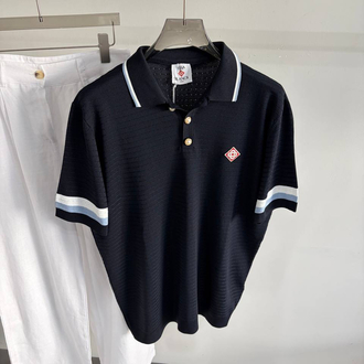 Casa Ss’ 26 Premium Knitted Polo Tshirt (Navy)