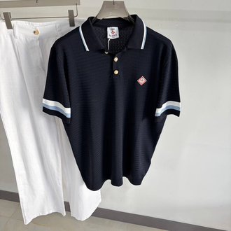 Casa Ss’ 26 Premium Knitted Polo Tshirt (Navy)