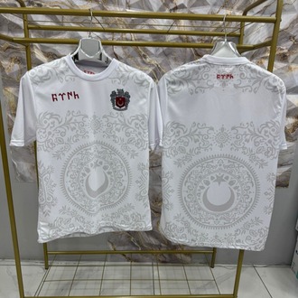  Türkiye Bozkurt Türük Armalı Beyaz Mikro T-shirt 
