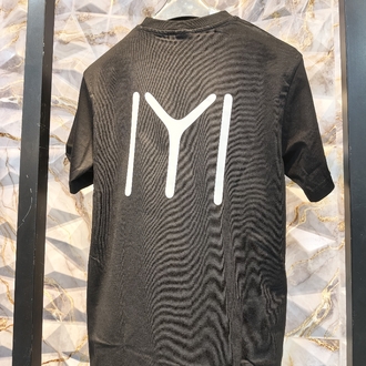 2006 Kayı IYI Baskılı Siyah Basıc T-Shirt