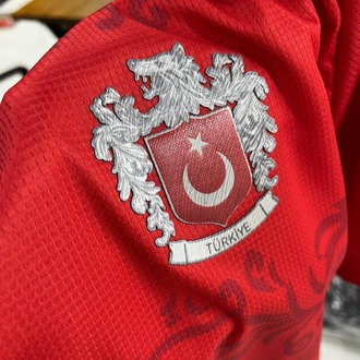 Türkiye Bozkurt Türük Armalı Kırmızı Mikro T-shirt