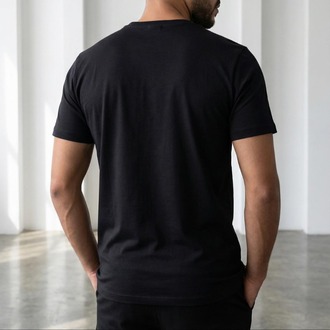 SLIM FIT BASIC TEE | BLACK (Kısa Kol Bisiklet Yaka Yumuşak Dokulu Süpreme Penye Siyah T-Shirt