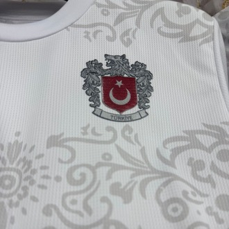  Türkiye Bozkurt Türük Armalı Beyaz Mikro T-shirt 