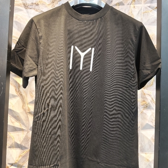 2006 Kayı IYI Baskılı Siyah Basıc T-Shirt