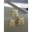 GÜLLÜ AYICIK MUM DEKORATİF TEDDY ROSE BEAR MUM